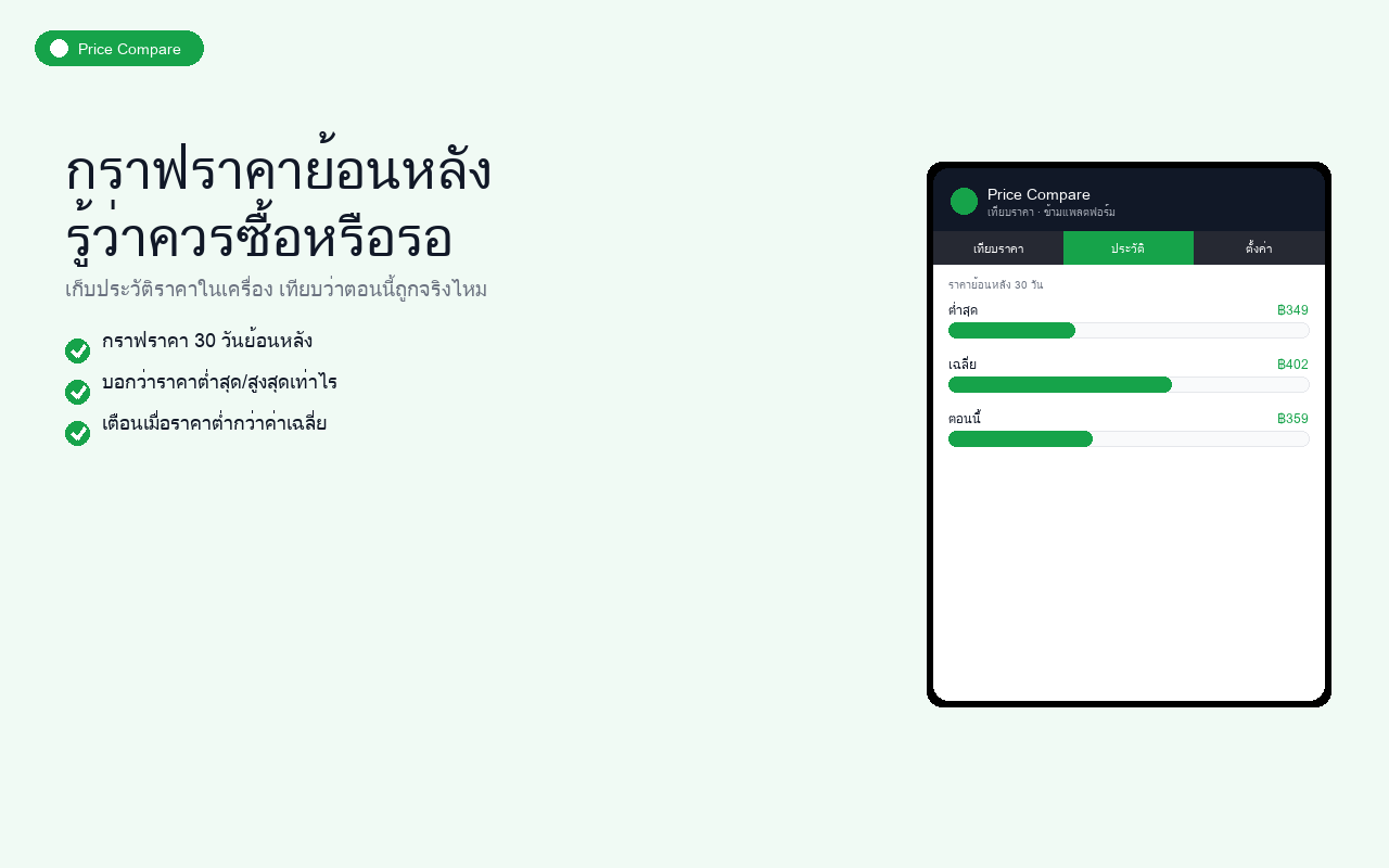 Price Compare ตัวอย่างที่ 3