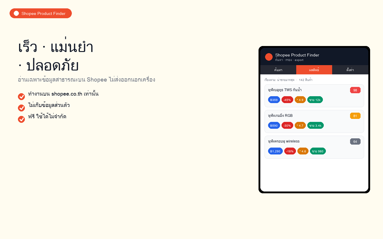 เร็ว แม่นยำ ปลอดภัย